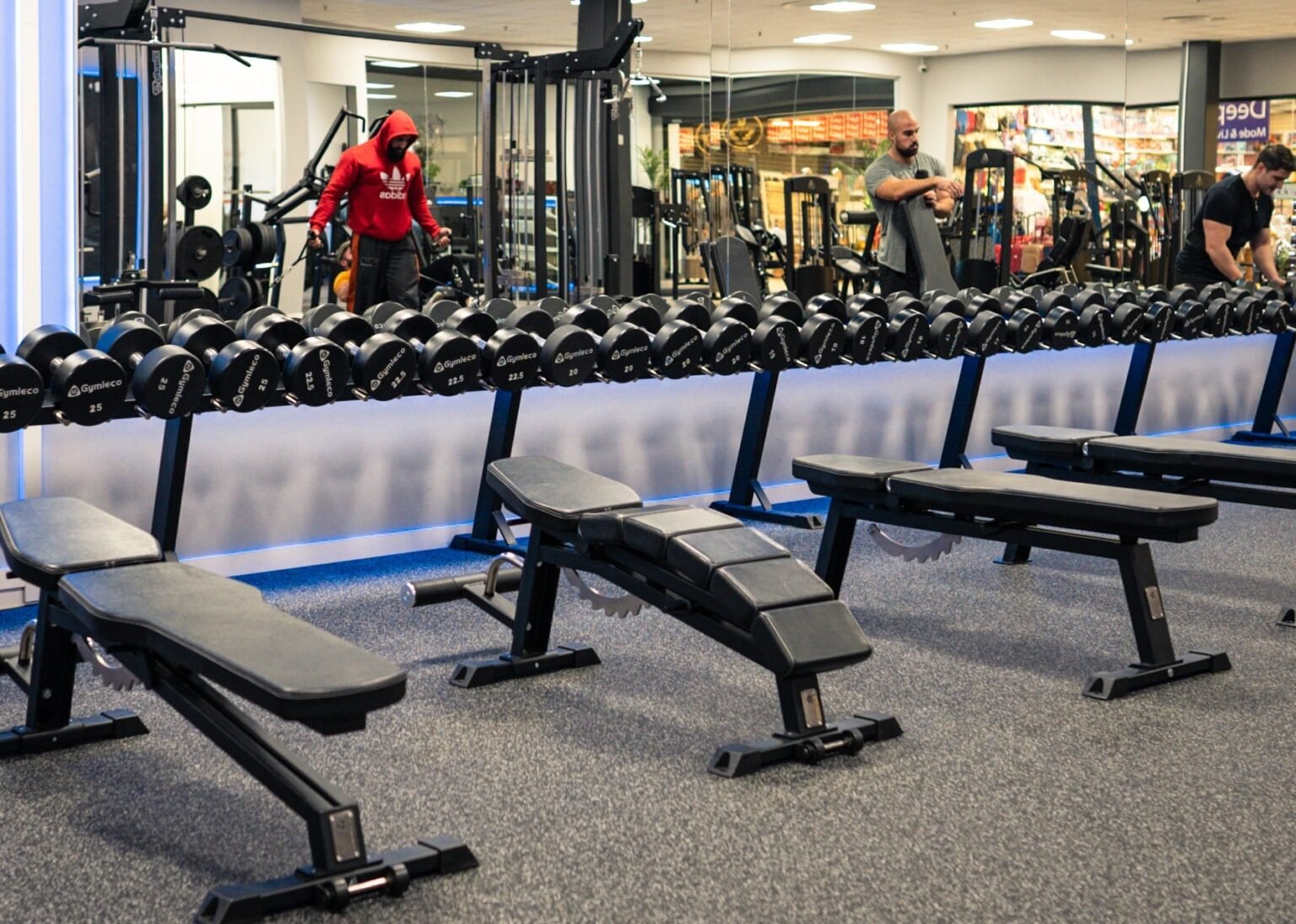 Gymleco 193S Adjustable Decline Bench, Curved, Image 2