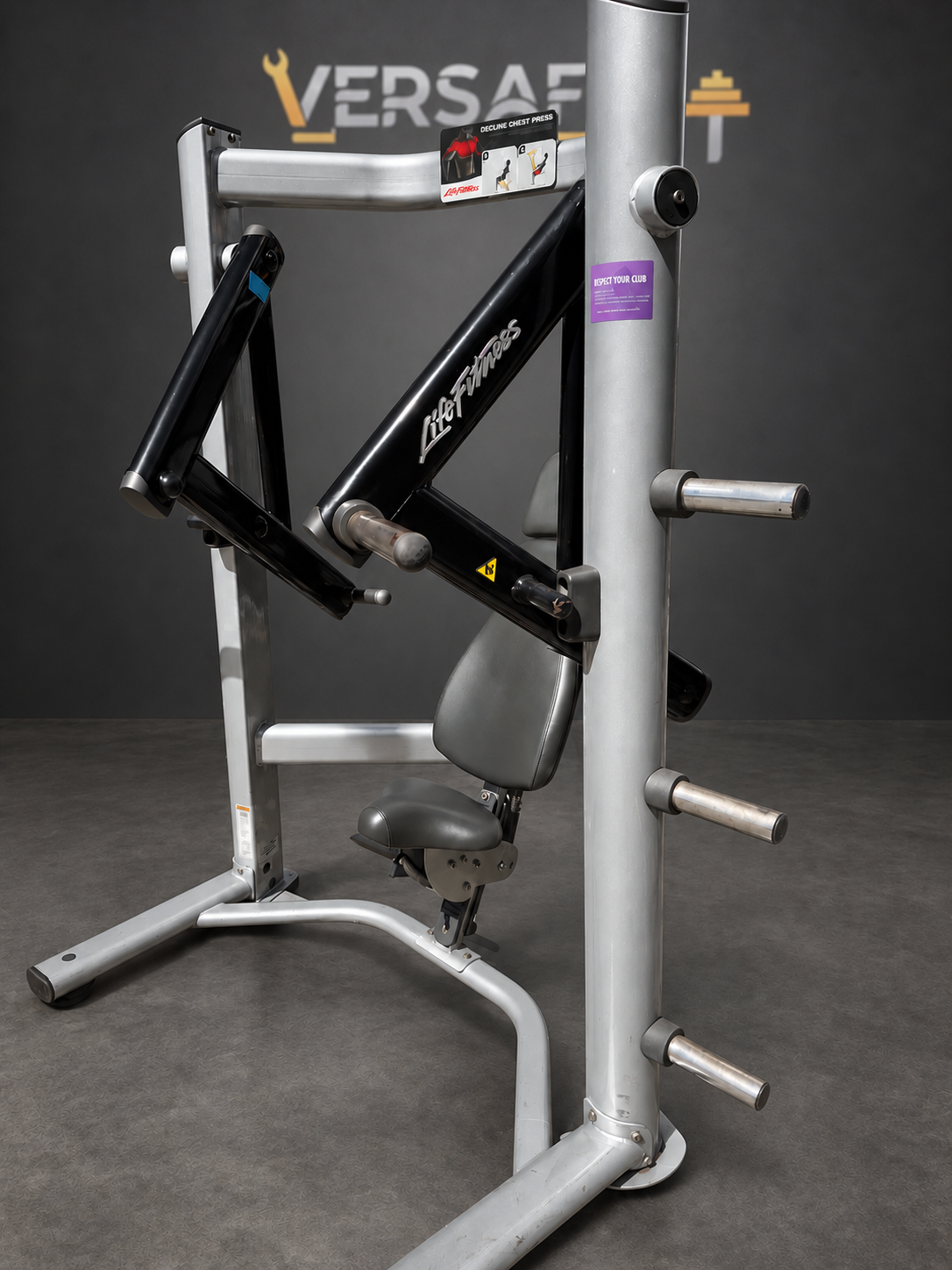 Life Fitness Signature Plate Loaded Decline Chest Press, Image 3